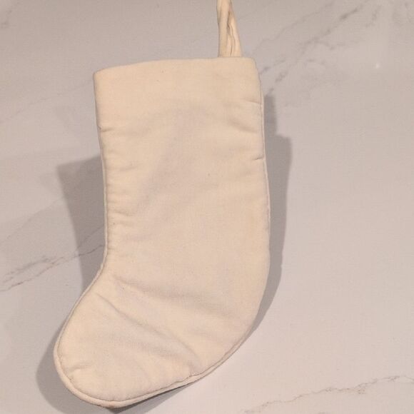 Vintage Handmade Embroidered Needlepoint Angel Christmas Stocking - Picture 5 of 8